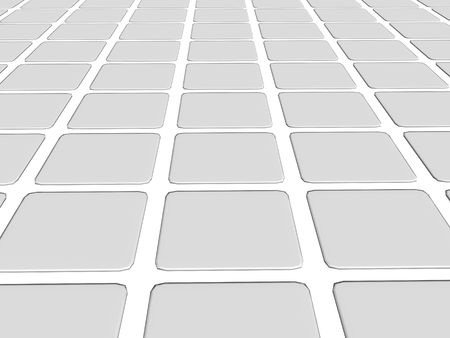 Grey dimensional shapes with highlights and reflectionsの写真素材