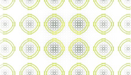 Abstract colorful waves and random circles, backgroundの写真素材