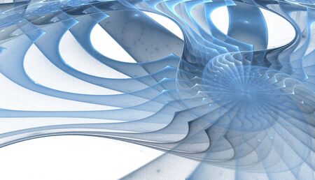 Abstract colorful waves and random circles, backgroundの写真素材