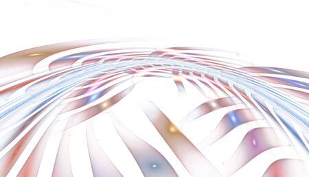 Abstract colorful waves and random circles, backgroundの写真素材