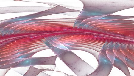 Abstract colorful waves and random circles, backgroundの写真素材