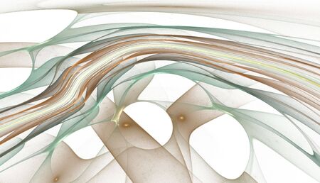 Abstract colorful waves and random circles, backgroundの写真素材