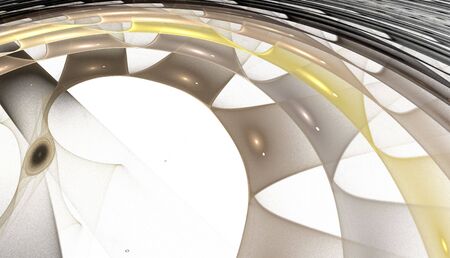 Abstract colorful waves and random circles, backgroundの写真素材