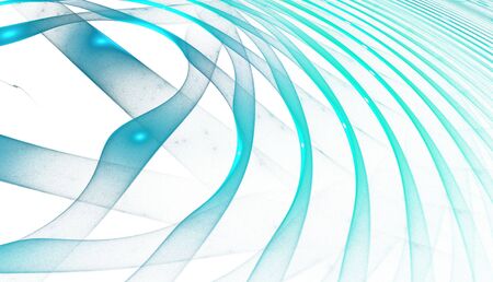 Abstract colorful waves and random circles, backgroundの写真素材