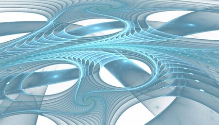 Abstract colorful waves and random circles, backgroundの写真素材
