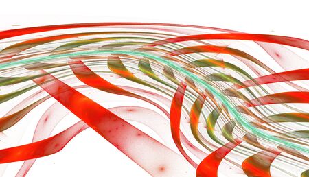 Abstract colorful waves and random circles, backgroundの写真素材