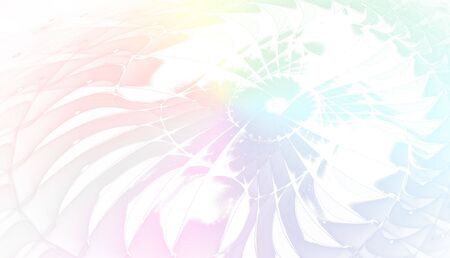 Abstract colorful waves and random circles, backgroundの写真素材