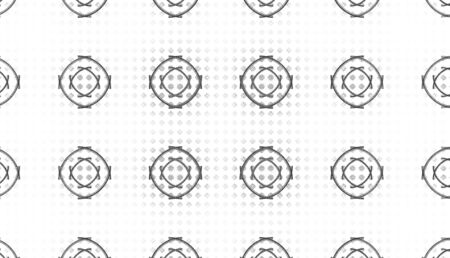 Abstract black and white waves and random circlesの写真素材