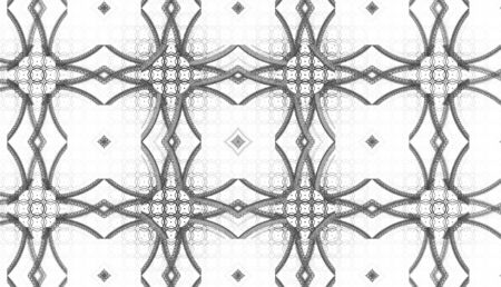Abstract black and white waves and random circlesの写真素材