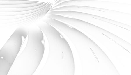 Abstract black and white waves and random circlesの写真素材
