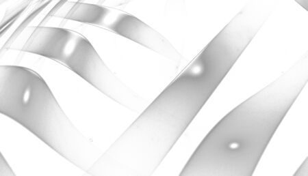 Abstract black and white waves and random circlesの写真素材