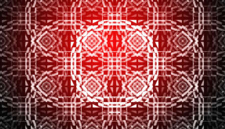 Abstract red waves and random circles, backgroundの写真素材