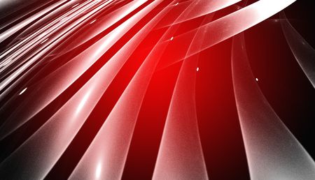 Abstract red waves and random circles, backgroundの写真素材