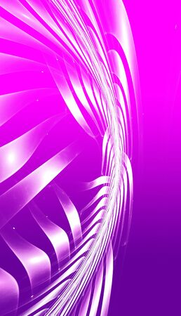Abstract purple waves and random circles, backgroundの写真素材
