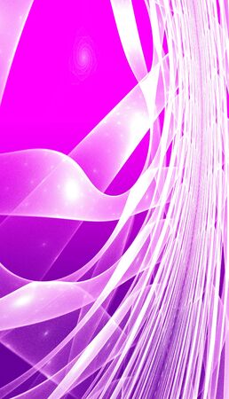 Abstract purple waves and random circles, backgroundの写真素材