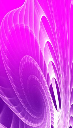 Abstract purple waves and random circles, backgroundの写真素材