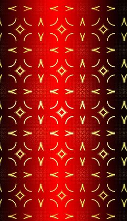 Abstract red waves and random circles, backgroundの写真素材
