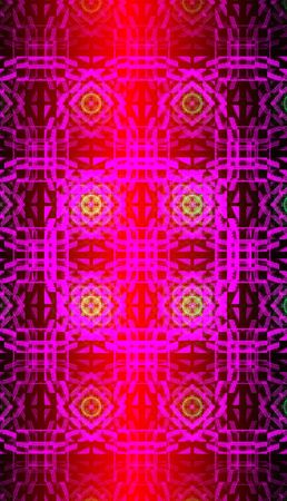 Abstract red waves and random circles, backgroundの写真素材