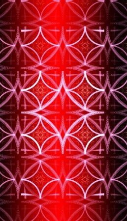 Abstract red waves and random circles, backgroundの写真素材