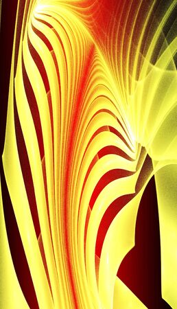 Abstract red waves and random circles, backgroundの写真素材