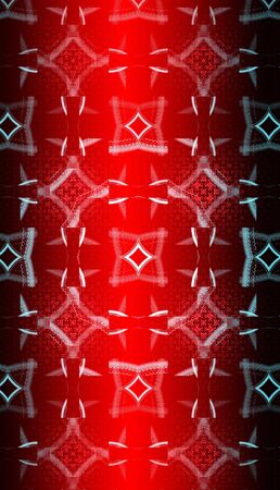 Abstract red waves and random circles, backgroundの写真素材