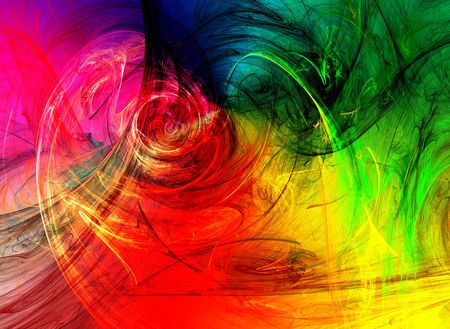 Abstract colorful waves and random circles, backgroundの写真素材