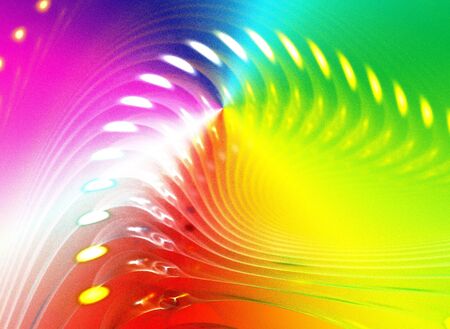 Abstract colorful waves and random circles, backgroundの写真素材