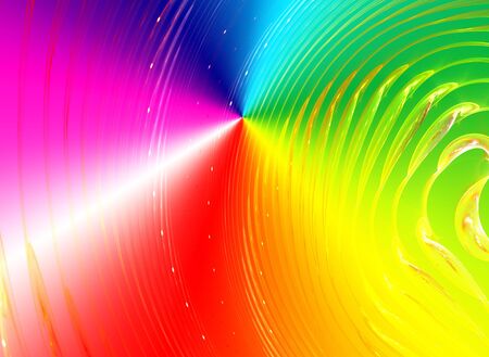 Abstract colorful waves and random circles, backgroundの写真素材