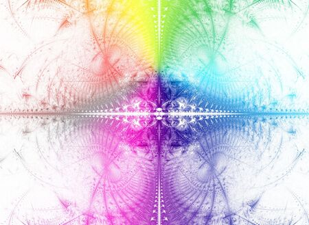 Abstract colorful waves and random circles, backgroundの写真素材