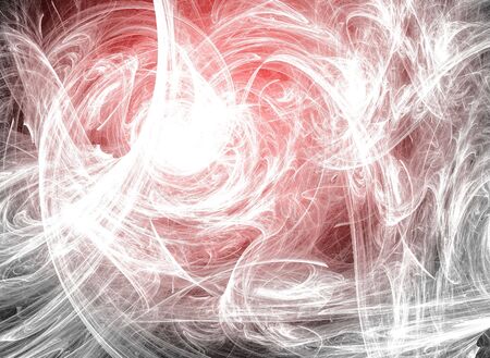Abstract red waves and random circles, backgroundの写真素材