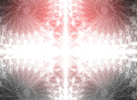 Abstract red waves and random circles, backgroundの写真素材