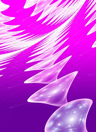 Abstract purple waves and random circles, backgroundの写真素材