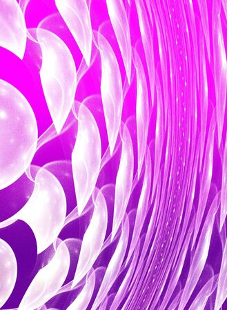 Abstract purple waves and random circles, backgroundの写真素材