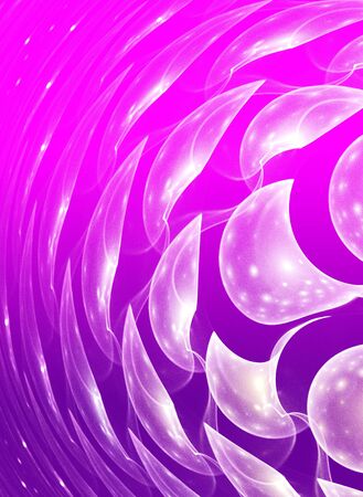 Abstract purple waves and random circles, backgroundの写真素材