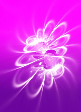 Abstract purple waves and random circles, backgroundの写真素材