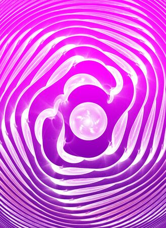 Abstract purple waves and random circles, backgroundの写真素材