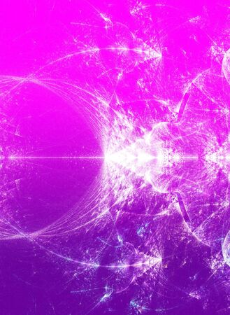 Abstract purple waves and random circles, backgroundの写真素材