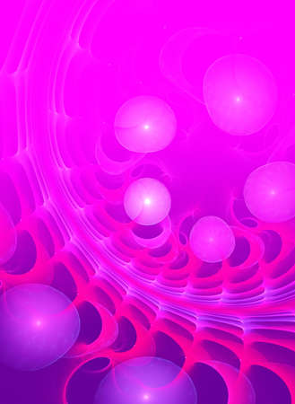 Abstract purple waves and random circles, backgroundの写真素材