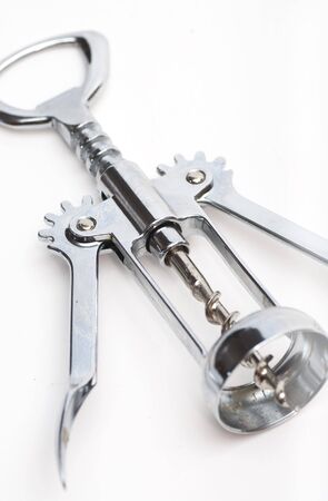 Bottle opener picture over white bakground. Toolの写真素材