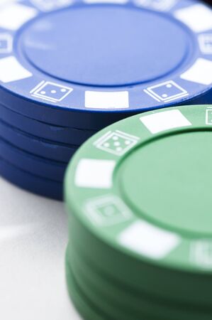 Chip poker picture over white bakground.の写真素材