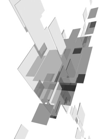 3d cubes with glossy light effectsの写真素材