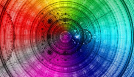 Rainbow background for modern composition.の写真素材
