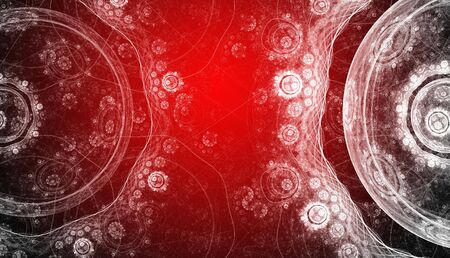 Red background. Abstract design. Red and white.の写真素材