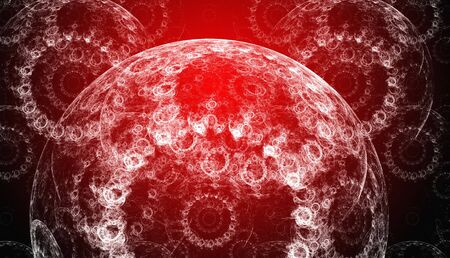 Red background. Abstract design. Red and white.の写真素材