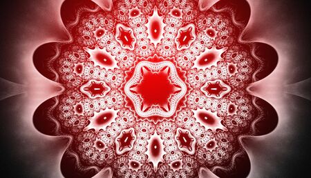 Red background. Abstract design. Red and white.の写真素材