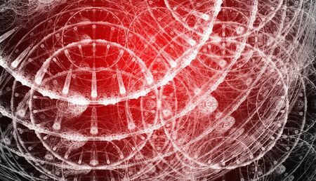 Red background. Abstract design. Red and white.の写真素材