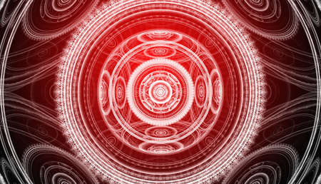 Red background. Abstract design. Red and white.の写真素材