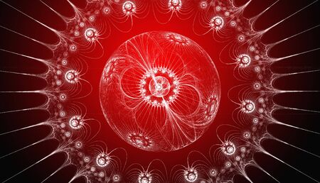 Red background. Abstract design. Red and white.の写真素材