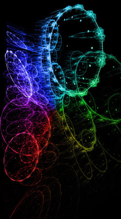 Rainbow background for modern composition.