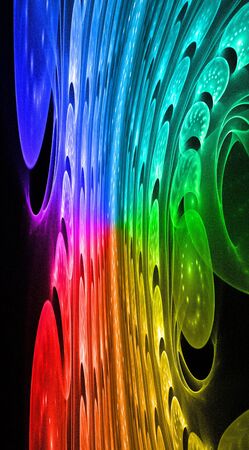 Rainbow abstract backgroundの写真素材